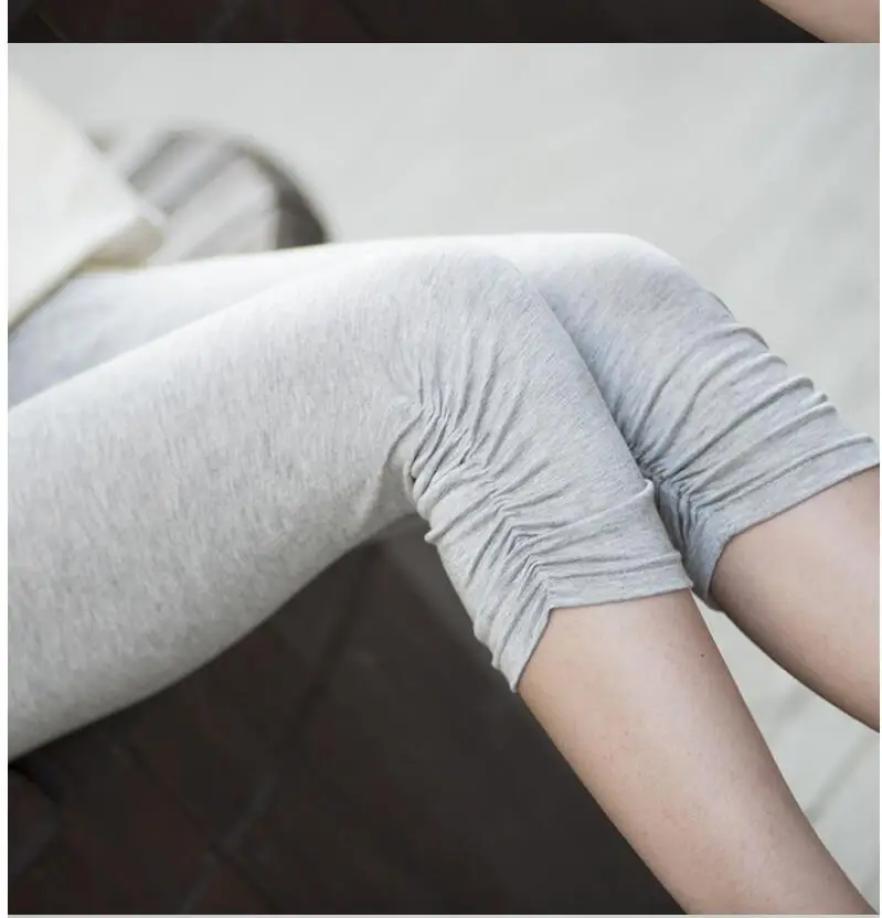 Babbytoro Moterų Antblauzdžiai Capri Vasaros Antblauzdžiai Modalinio ir Medvilnės Prekės Plus Size 7xl 6xl 5xl Xs Balta Juoda Pilka Kojos Kelnės Jeggings