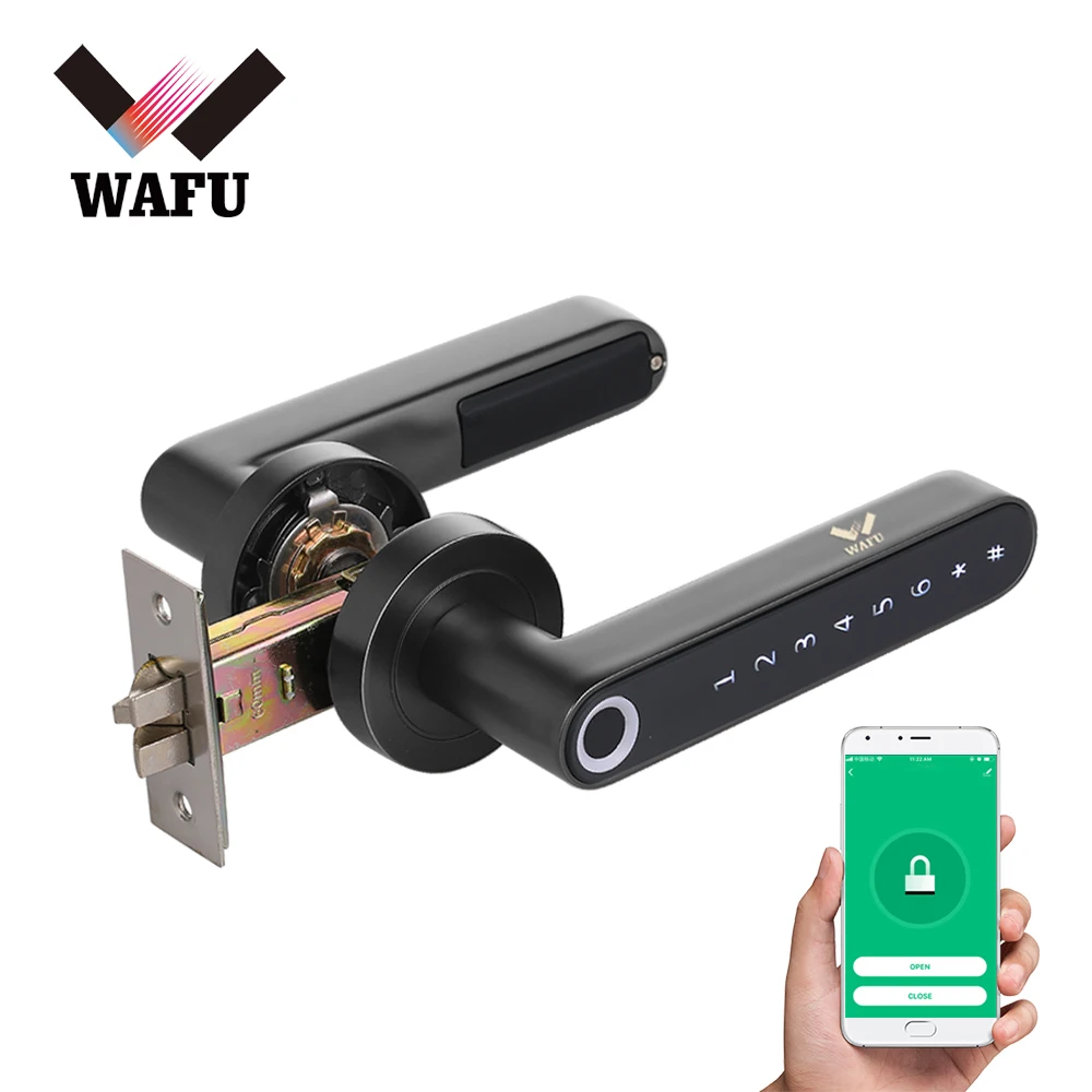 WAFU 016 pirštų Atspaudų Smart Lock 