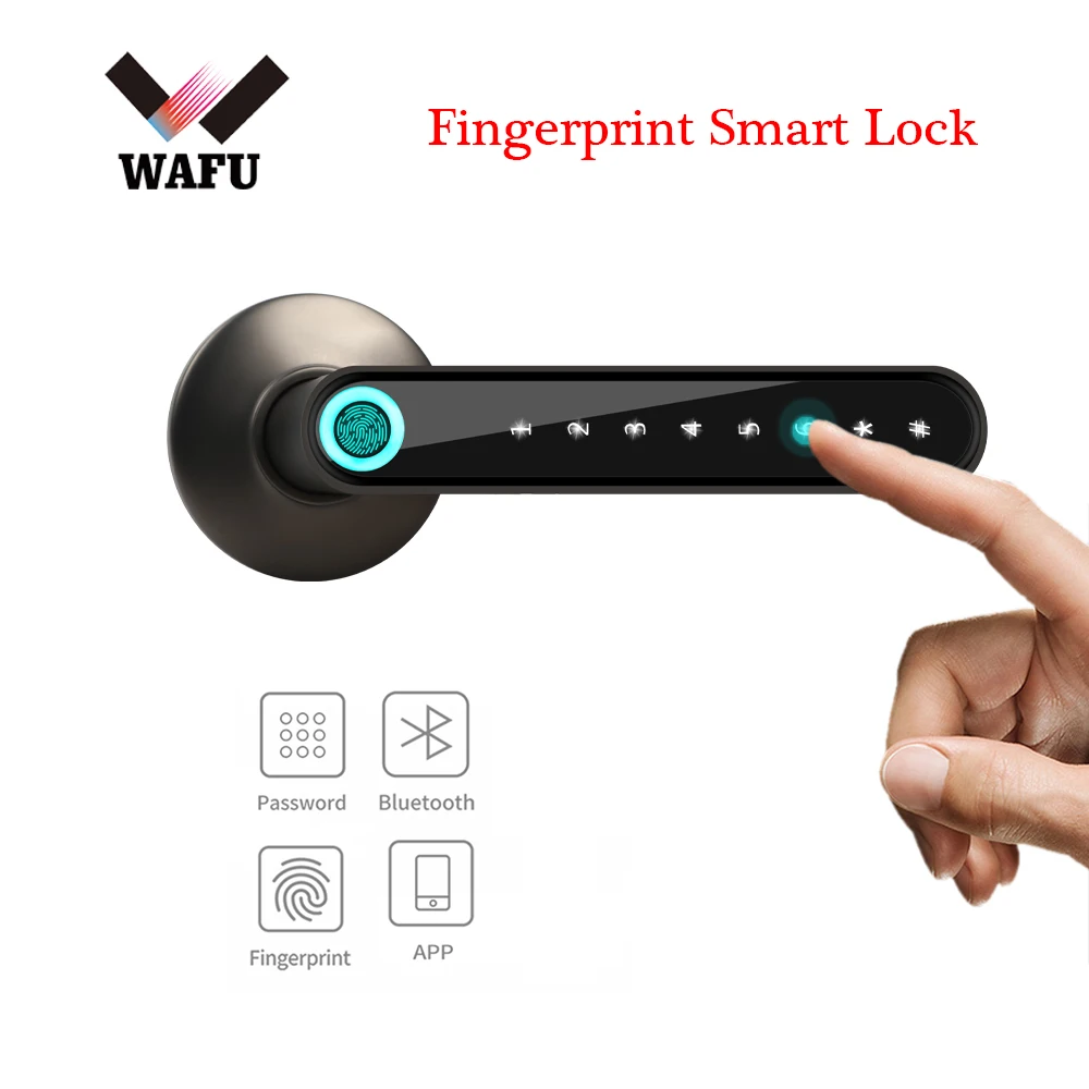 WAFU 016 pirštų Atspaudų Smart Lock 