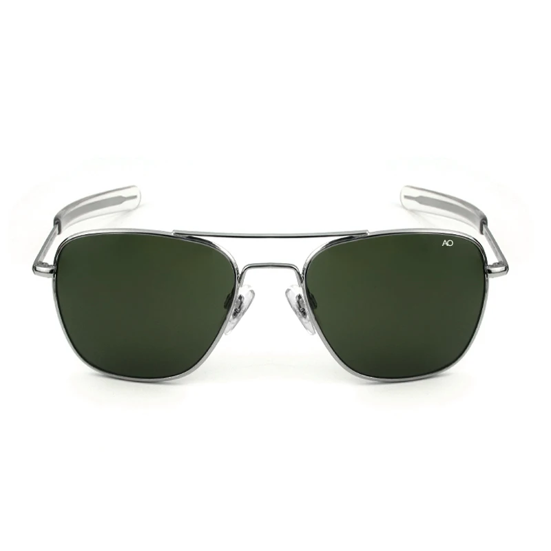 Akiniai nuo saulės vyrams 2020 stačiakampio Amerikos Kariuomenės Karinių Optinis AO 8052 akiniai nuo saulės piloto vairavimo stiklo oculos de sol masculino