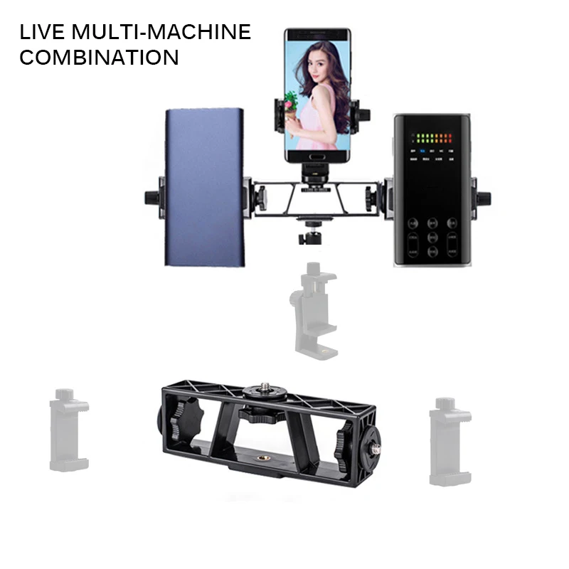 Karšto Universalus Mobiliojo Telefono Live Įrašą Mount Multicam Telefono Stovas Daugiafunkcinis Trikojo Lopšio Galvos Trijų Išlaikyti Sumažinti Kokteilis