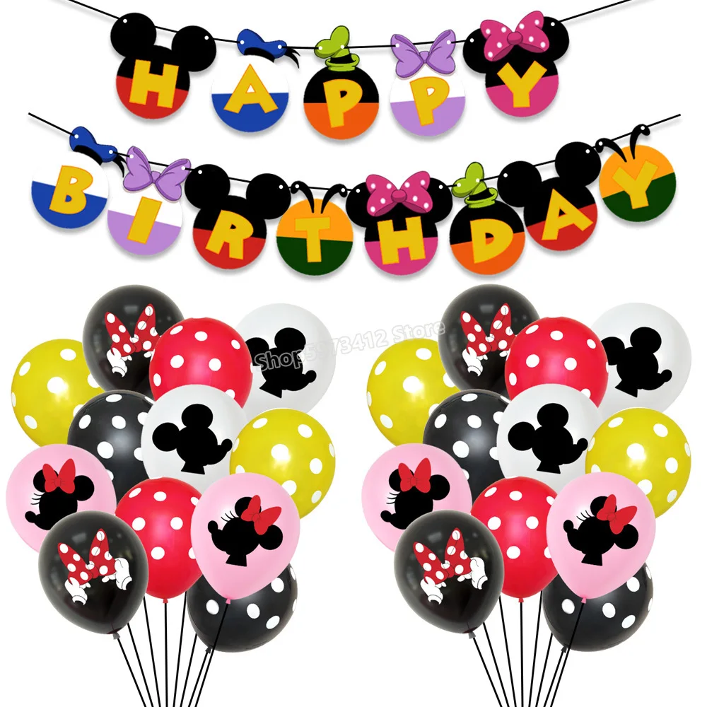 Disney Serijos Mickey Mouse Temą Vaikų Gimtadienio Popieriaus Reklama Balionas Nustatyti Minnie ančiukas Donaldas Šalies Puošybos Reikmenys, Dovanos