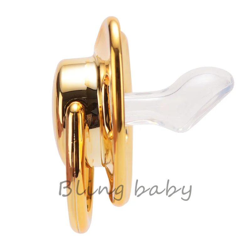 BLING KŪDIKIŲ Bling užsakymą auksas, sidabras žindukas ir žindukas įrašus nustatyti BPA free silikonas, saugus chupeta bling manekeno kūdikių P9