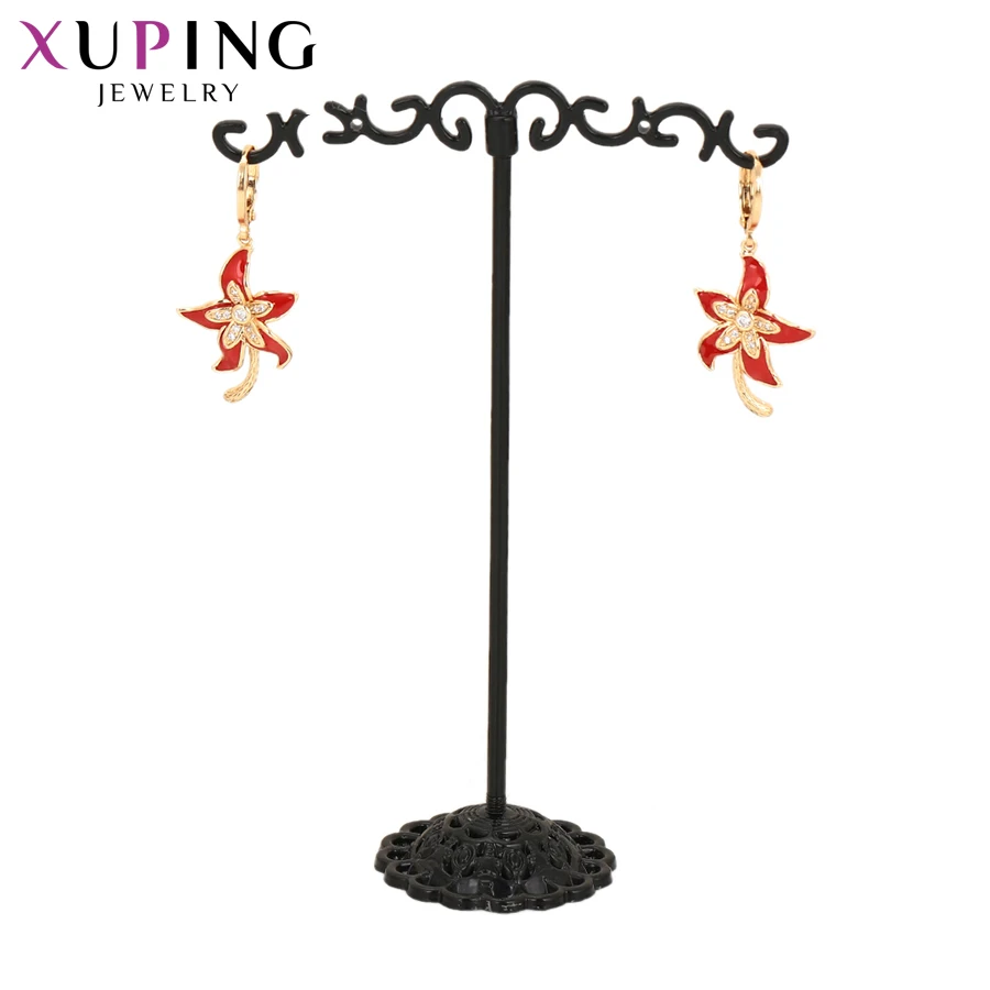 Xuping Unikalus Paprasta Klevo Lapų Dizainas, Aukso Spalvos, Padengtą Mados Papuošalų Rinkiniai Moterims Gražių Dovanų, 65171