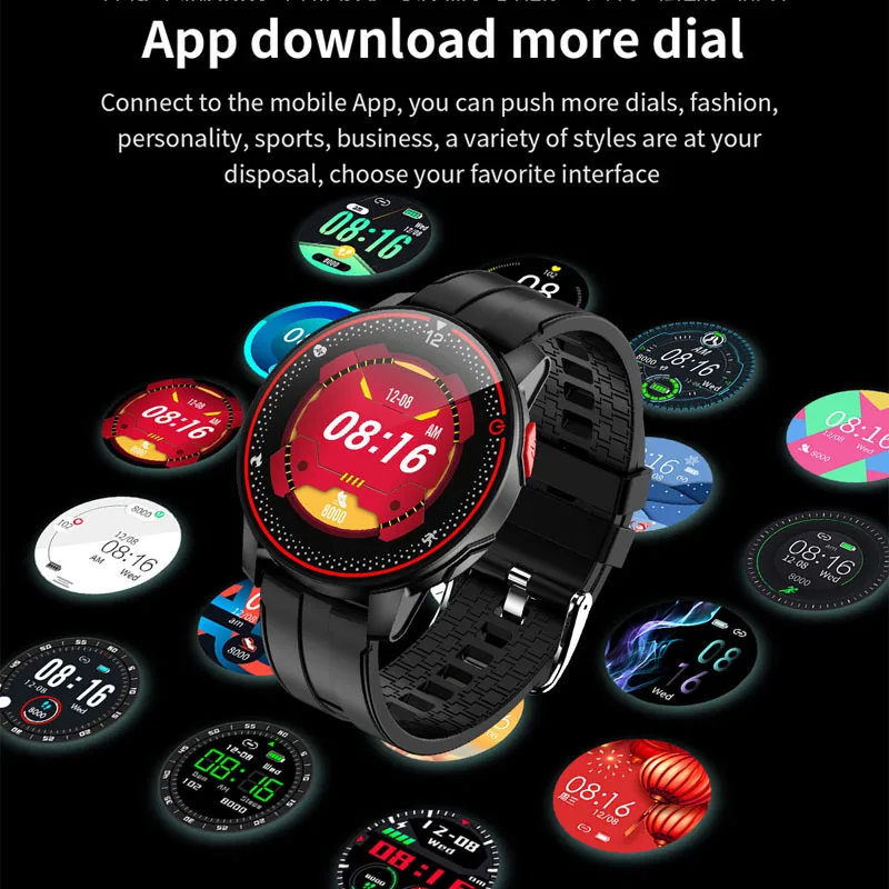 LIGE IP68 Vandeniui Smart Watch Vyrų Sporto Fitness Tracker Širdies ritmo Monitorius 