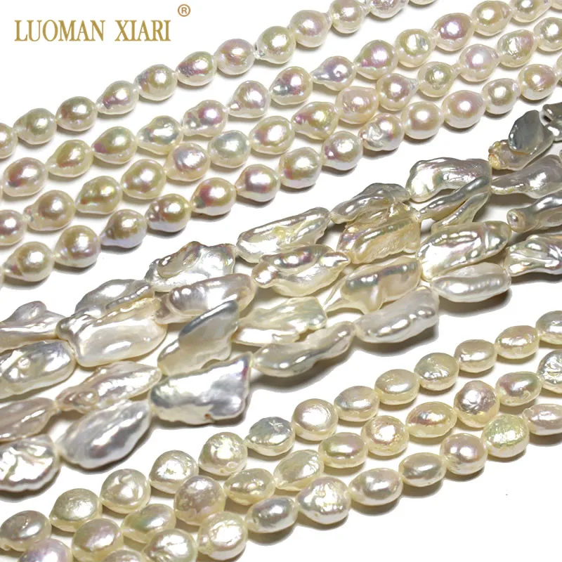 Aukščiausio AAA Natūralus Baroko Perlas Žiedlapių apvalius Mygtukus formos Perlų Papuošalai Priėmimo 