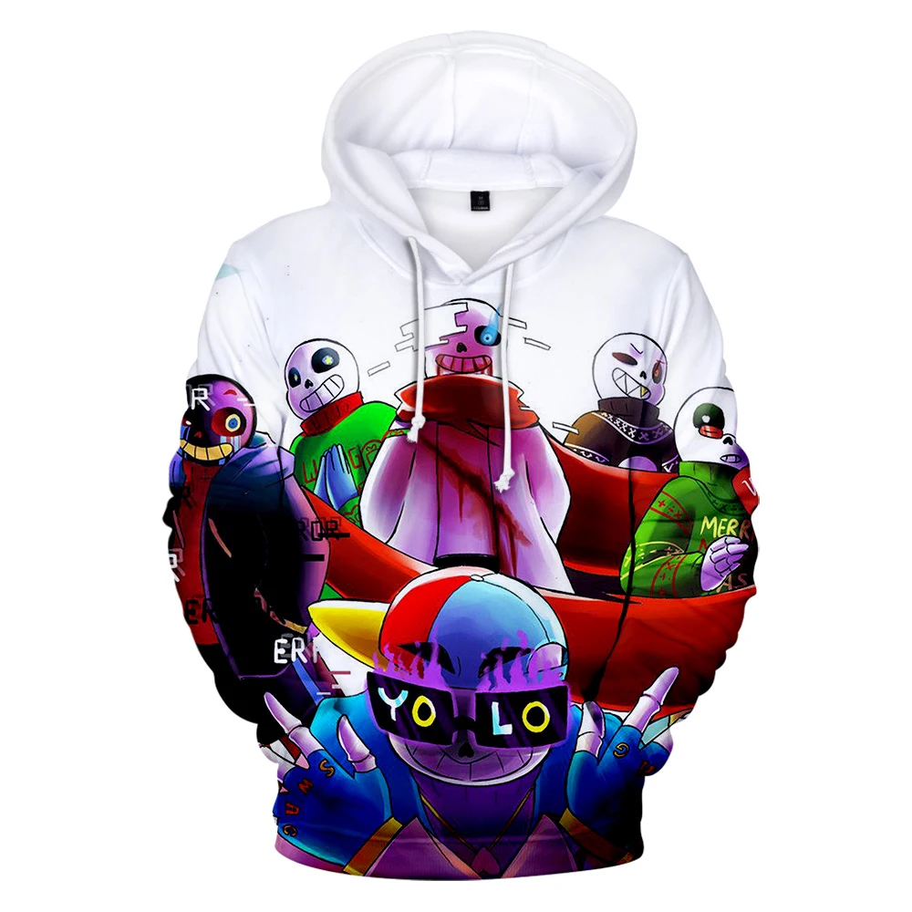 Hip-hop Kietas hoodies Undertale Mielas naujausias dizaino Sans modelio 3D atspausdintas mados vyrų/moterų hoodies palaidinės viršūnės
