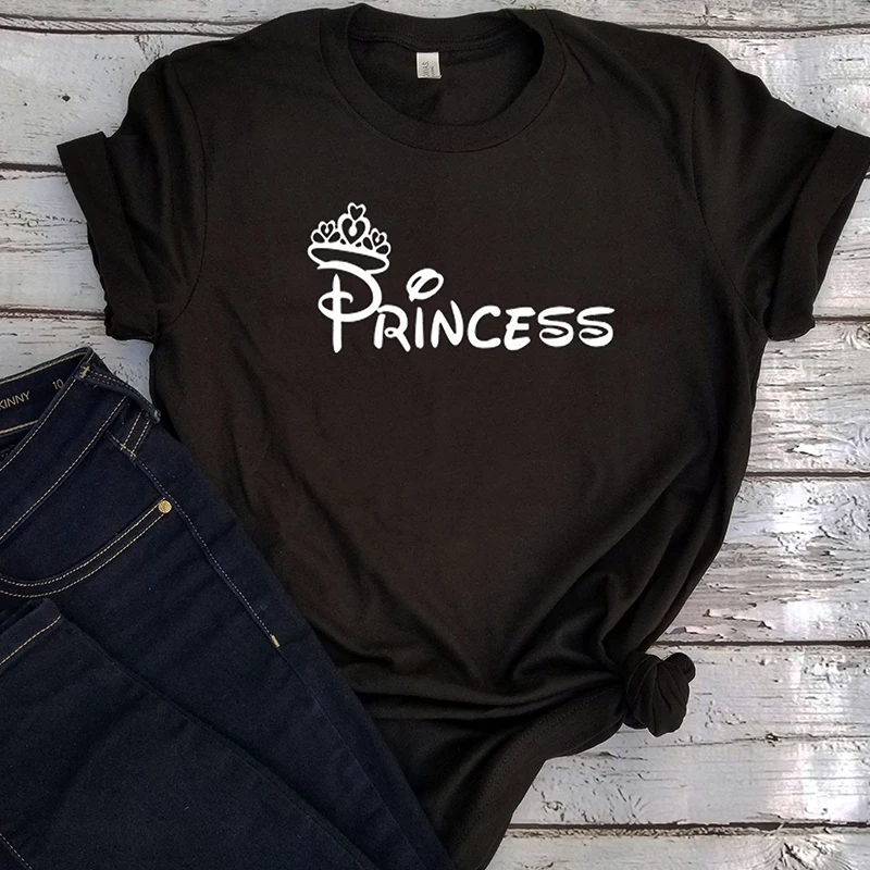 Valentino Dienos Baltos Viršų T Shirt Mens T 2020 Metų Princas, Princesė Pora Marškinėlius Mados 2020 Grafinis Tees Vyrų Spausdinti Harajuku