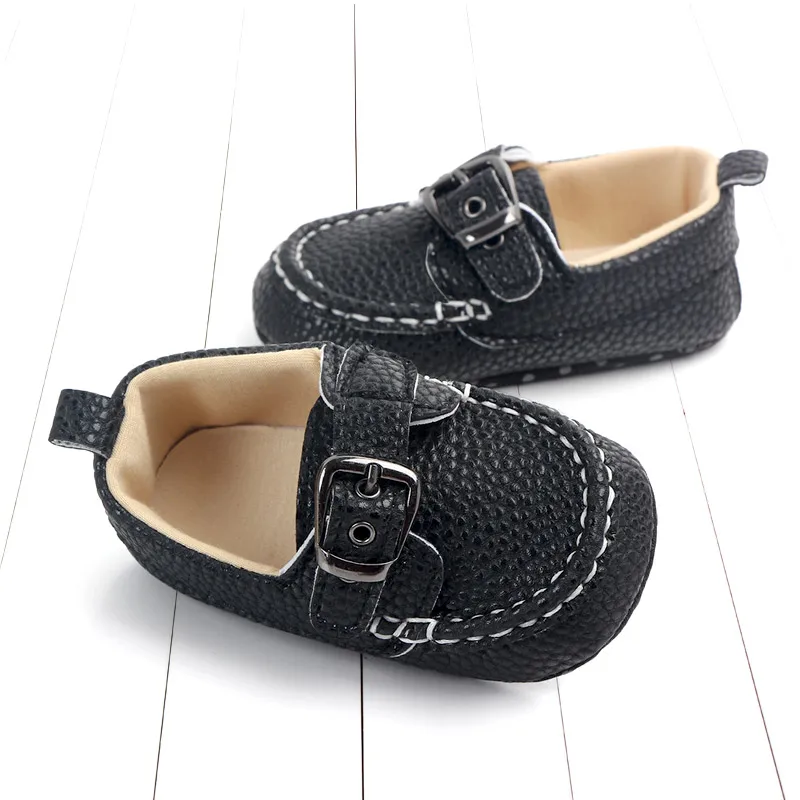 Odos Moccasin už berniuko, kūdikių prewalking batai juoda loafer batai bamblys pirmas žingsnis batai dropshipping kūdikių bateliai