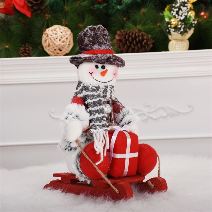 2020 Naują Stilių Kalėdų Dekoracijos Kalėdų Lėlės Kalėdų Eglutės Papuošalus Novatoriškų Rogės Briedžių Santa Sniego Papuošalai