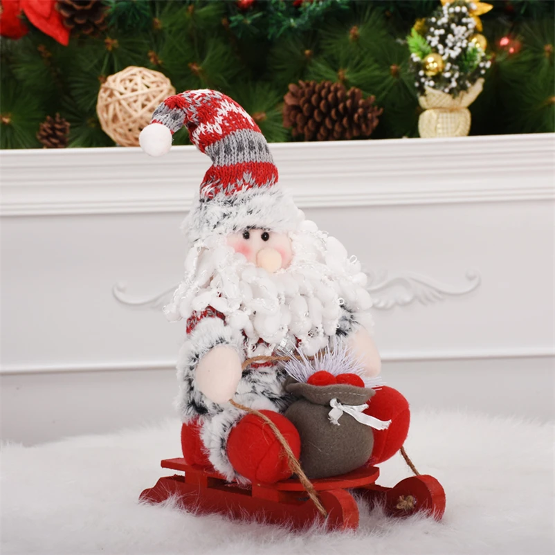 2020 Naują Stilių Kalėdų Dekoracijos Kalėdų Lėlės Kalėdų Eglutės Papuošalus Novatoriškų Rogės Briedžių Santa Sniego Papuošalai