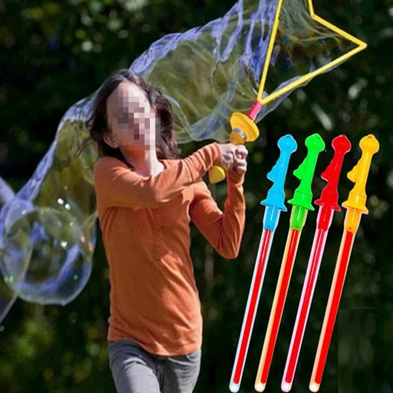 46cm Lauko Žaislai Ilgai Burbulas Mašina Baras Lazdos Be Vandens Vakarų Kardo Formos Vaikams Muilo Burbulas Žaislas