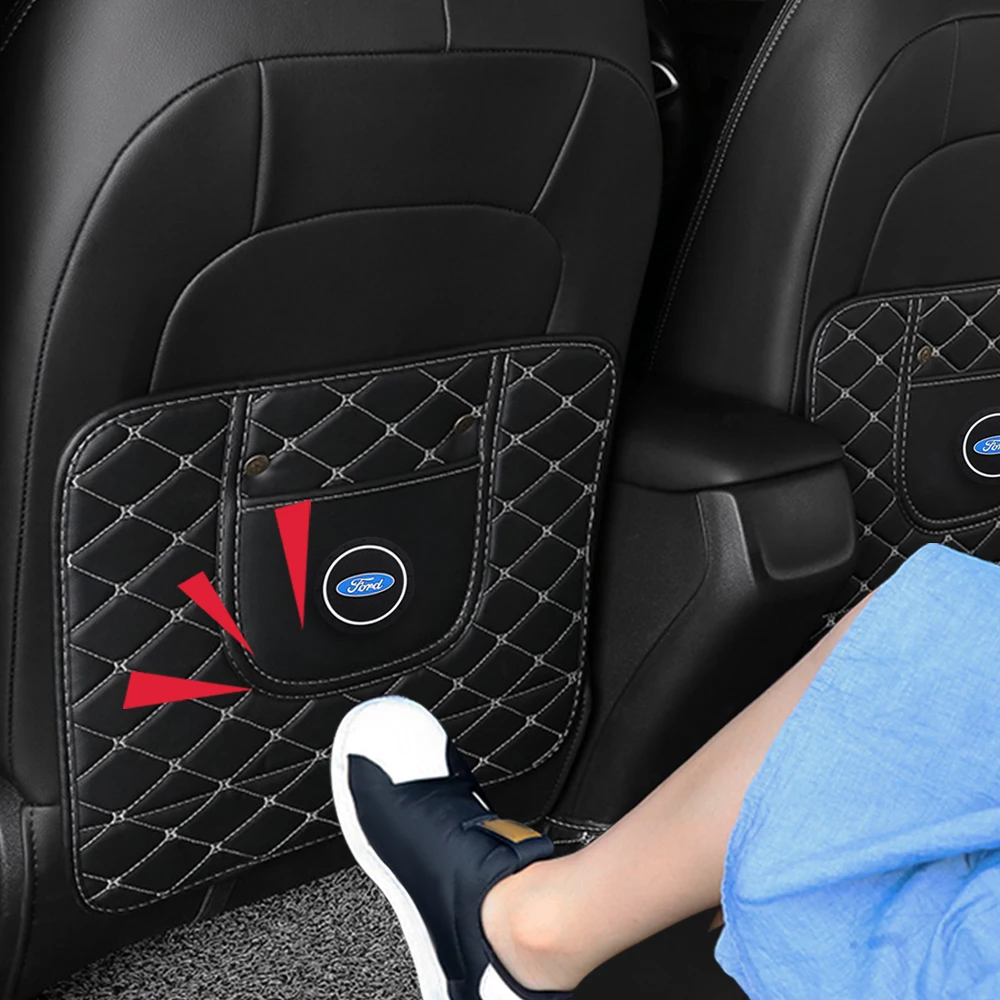 1pcs Automobilių Stabdžių-Kick Trinkelėmis Sėdynės atlošo Pagalvėlė Anti-Purvinas Padas Ford Fiesta 