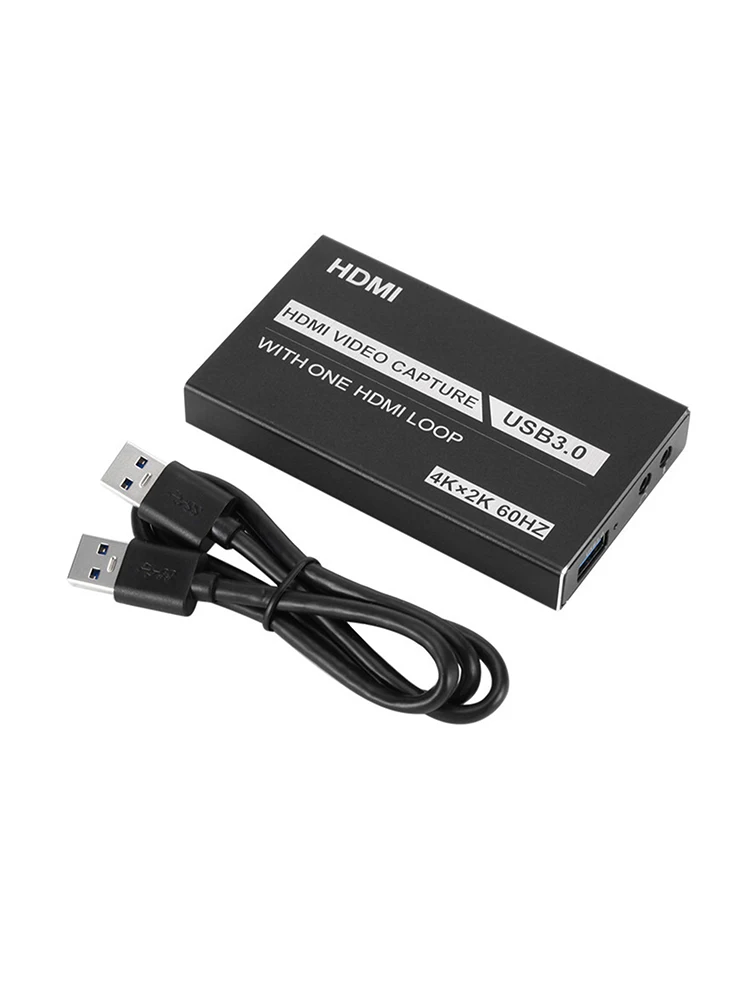 4K HDMI Žaidimo video capture Card USB3.0 1080P Grabber hdmi Dongle užfiksuoti kortelės OBS Užfiksuoti Žaidimas Žaidimas Užfiksuoti Kortelės Gyventi